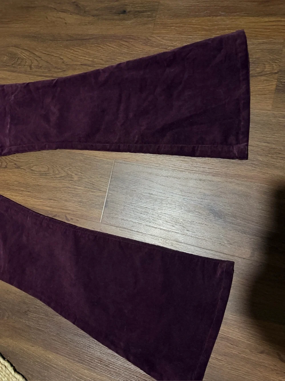 NWOT Ramy Brook Helena velvet sangria maroon summer wide leg pants high $250
